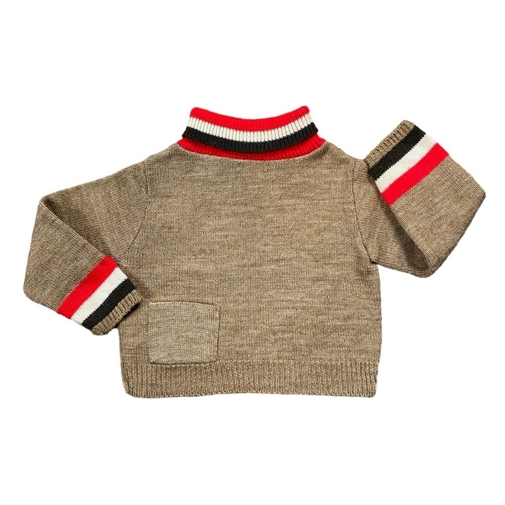 Vintage Striped Turtleneck Sweater